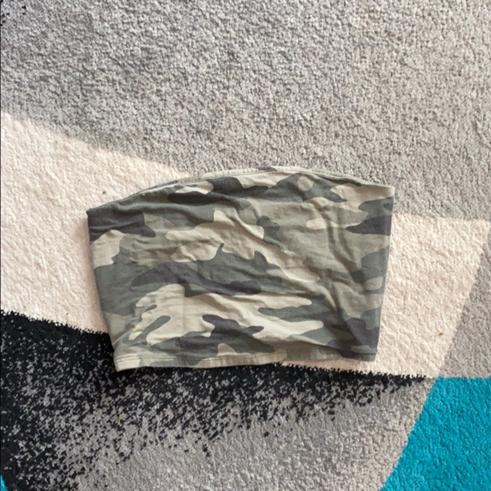 Camo tube top